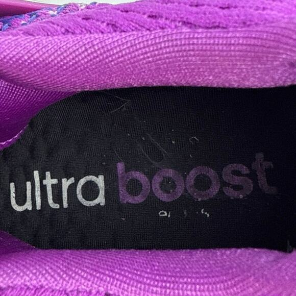 Adidas Ultra Boost Women's Purple Lace Up Low Top Running Sneakers Shoes Size 7 - Picture 9 of 10
